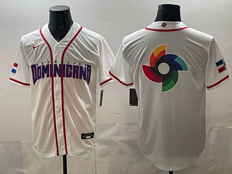 Men 2026 World Cub Blank White Game Nike MLB Jersey style 005->->MLB Jersey